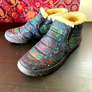 Yes We Vibe Sun & Moon Winter Sneakers 8.5
